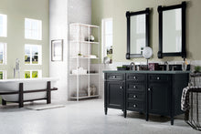 Load image into Gallery viewer, Brittany 60&quot; Black Onyx Double Vanity w/ 3 CM Cala Blue Quartz Top