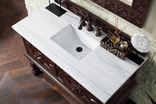 Load image into Gallery viewer, Bathroom Vanities Outlet Atlanta Renovate for LessBalmoral 48&quot; Antique Walnut Single Vanity w/ 3 CM Arctic Fall Solid Surface Top