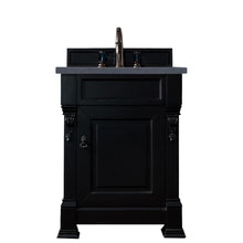 Load image into Gallery viewer, Brookfield 26&quot; Single Vanity, Antique Black w/ 3 CM Charcoal Soapstone Quartz Top