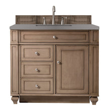 Load image into Gallery viewer, Bristol 36&quot; Single Vanity, Whitewashed Walnut, w/ 3 CM Grey Expo Quartz Top