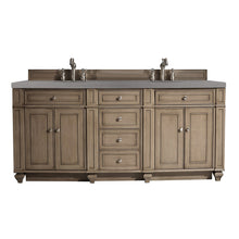 Load image into Gallery viewer, Bristol 72&quot; Double Vanity, Whitewashed Walnut, w/ 3 CM Grey Expo Quartz Top