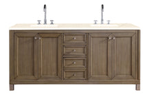 Load image into Gallery viewer, Chicago 72&quot; Double Vanity, Whitewashed Walnut w/ 3 CM Eternal Marfil Quartz Top