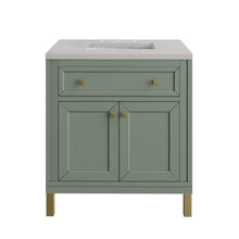 Load image into Gallery viewer, Chicago 30&quot; Single Vanity, Smokey Celadon w/ 3CM Eternal Serena Top
