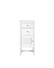 Load image into Gallery viewer, Athens 15&quot; Cabinet w/ Drawers &amp; Door, Glossy White w/ 3 CM Eternal Jasmine Pearl Quartz Top