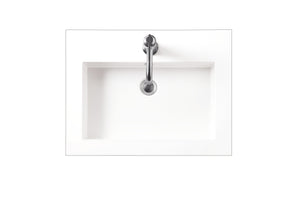 Bathroom Vanities Outlet Atlanta Renovate for LessComposite Countertop 23.6" W x 18.1" D  Sink, White Glossy