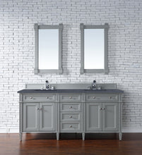 Load image into Gallery viewer, Brittany 72&quot; Urban Gray Double Vanity w/ 3 CM Charcoal Soapstone Quartz Top