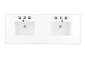 Bathroom Vanities Outlet Atlanta Renovate for Less60" Double Top, 3 CM Classic White Quartz w/ Sink