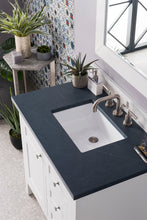 Load image into Gallery viewer, Palisades 36&quot; Single Vanity, Bright White, w/ 3 CM Charcoal Soapstone Quartz Top