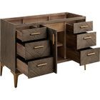 Frey 48" Vanity Base in Grey Wash -All Wood-