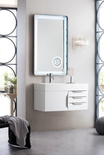 Load image into Gallery viewer, Mercer Island 36&quot; Single Vanity, Glossy White w/ Glossy White Composite Top