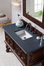 Load image into Gallery viewer, Balmoral 48&quot; Single Vanity Cabinet, Antique Walnut, w/ 3 CM Charcoal Soapstone Quartz Top