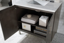 Load image into Gallery viewer, Metropolitan 36&quot; Silver Oak Single Vanity w/ 3 CM Arctic Fall Solid Surface Top