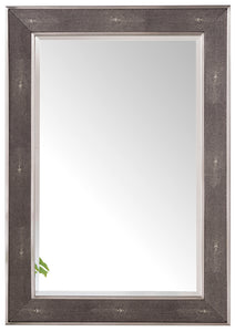 Element 28" Mirror, Silver w/ Charcoal