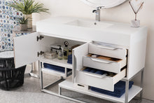 Load image into Gallery viewer, Columbia 48&quot; Single Vanity, Glossy White, w/ Glossy White Composite Top