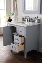 Load image into Gallery viewer, Palisades 30&quot; Single Vanity, Silver Gray w/ 3 CM Arctic Fall Solid Surface Top