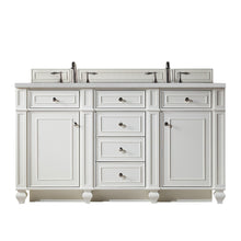 Load image into Gallery viewer, Bristol 60&quot; Double Vanity, Bright White, w/ 3 CM Eternal Serena Quartz Top