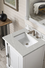 Load image into Gallery viewer, Providence 26&quot; Single Vanity Cabinet, Bright White, w/ 3 CM Eternal Serena Quartz Top
