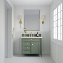 Load image into Gallery viewer, Brittany 36&quot; Single Vanity, Smokey Celadon w/ 3CM Eternal Marfil Top