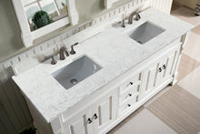 Load image into Gallery viewer, Brookfield 72&quot; Double Vanity, Bright White w/ 3 CM Eternal Jasmine Pearl Quartz Top