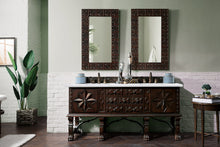 Load image into Gallery viewer, Balmoral 72&quot; Antique Walnut Double Vanity w/ 3 CM Arctic Fall Solid Surface Top
