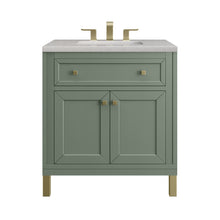 Load image into Gallery viewer, Chicago 30&quot; Single Vanity, Smokey Celadon w/ 3CM Eternal Serena Top