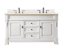 Load image into Gallery viewer, Brookfield 60&quot; Double Vanity, Bright White w/ 3 CM Eternal Marfil Quartz Top