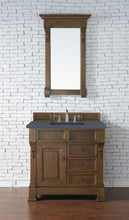 Load image into Gallery viewer, Brookfield 36&quot; Single Vanity, Country Oak w/ 3 CM Charcoal Soapstone Quartz Top