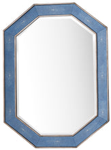 Load image into Gallery viewer, Tangent 30&quot; Mirror, Silver w/ Delft Blue