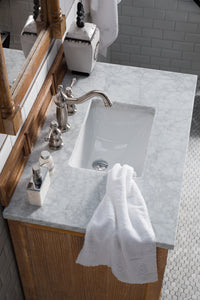 Bathroom Vanities Outlet Atlanta Renovate for LessSavannah 36" Driftwood Single Vanity w/ 3 CM Carrara Marble Top