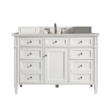 Load image into Gallery viewer, Brittany 48&quot; Bright White Single Vanity w/ 3 CM Eternal Serena Quartz Top