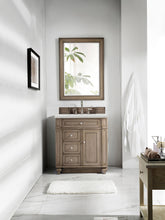 Load image into Gallery viewer, Bristol 30&quot; Single Vanity, Whitewashed Walnut, w/ 3 CM Eternal Jasmine Pearl Quartz Top