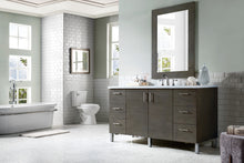 Load image into Gallery viewer, Metropolitan 60&quot; Silver Oak Single Vanity w/ 3 CM Arctic Fall Solid Surface Top