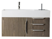 Load image into Gallery viewer, Mercer Island 36&quot; Single Vanity, Ash Gray w/ Glossy White Composite Top