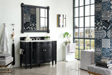Load image into Gallery viewer, Brittany 46&quot; Single Vanity, Black Onyx w/ 3 CM Classic White Quartz Top James Martin