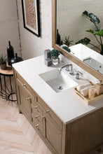 Load image into Gallery viewer, Chicago 48&quot; Single Vanity, Whitewashed Walnut w/ 3 CM White Zeus Quartz Top