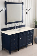 Load image into Gallery viewer, Brittany 60&quot; Victory Blue Single Vanity w/ 3 CM Eternal Marfil Quartz Top