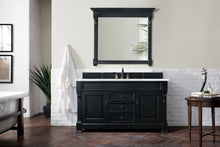 Load image into Gallery viewer, Brookfield 60&quot; Single Vanity, Antique Black w/ 3 CM Eternal Jasmine Pearl Quartz Top