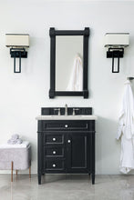 Load image into Gallery viewer, Brittany 30&quot; Single Vanity, Black Onyx, w/ 3 CM Eternal Jasmine Pearl Quartz Top