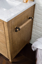 Load image into Gallery viewer, Copper Cove 26&quot; Driftwood Patina Single Vanity w/ 3 CM Carrara Marble Top James Martin