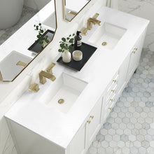 Load image into Gallery viewer, Chicago 72&quot; Double Vanity, Glossy White w/ 3CM White Zeus Top