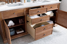 Load image into Gallery viewer, Bathroom Vanities Outlet Atlanta Renovate for LessSavannah 72&quot; Driftwood Double Vanity w/ 3 CM Arctic Fall Solid Surface Top
