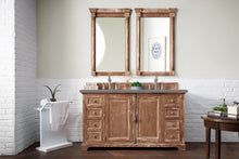 Load image into Gallery viewer, Providence 60&quot; Double Vanity Cabinet, Driftwood, w/ 3 CM Grey Expo Quartz Top