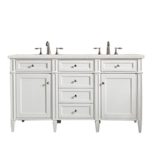 Load image into Gallery viewer, Brittany 60&quot; Bright White Double Vanity w/ 3 CM Eternal Serena Quartz Top