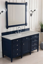 Load image into Gallery viewer, Brittany 60&quot; Victory Blue Single Vanity w/ 3 CM Eternal Serena Quartz Top