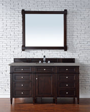 Load image into Gallery viewer, Brittany 60&quot; Burnished Mahogany Single Vanity w/ 3 CM Grey Expo Quartz Top