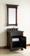 Load image into Gallery viewer, Bathroom Vanities Outlet Atlanta Renovate for LessBrookfield 26&quot; Single Vanity, Burnished Mahogany w/ 3 CM Charcoal Soapstone Quartz Top