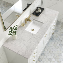 Load image into Gallery viewer, Chicago 60&quot; Single Vanity, Glossy White w/ 3CM Eternal Jasmine Pearl Top