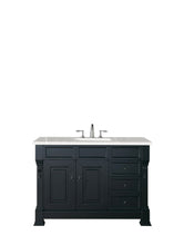 Load image into Gallery viewer, Brookfield 48&quot; Single Vanity, Antique Black w/ 3 CM Eternal Serena Quartz Top