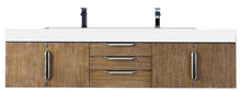 Load image into Gallery viewer, Mercer Island 72&quot; Double Vanity,  Latte Oak w/ Glossy White Composite Top