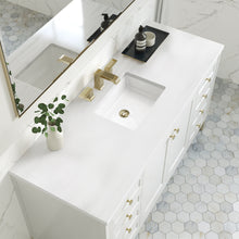Load image into Gallery viewer, Chicago 60&quot; Single Vanity, Glossy White w/ 3CM White Zeus Top